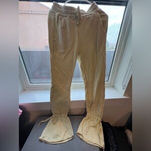 Something Navy Tie Ankle Sweatpants